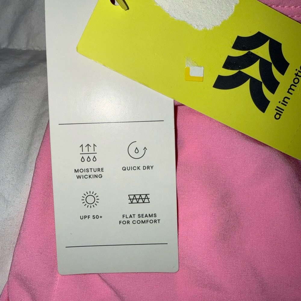 All in Motion Pink Flex Athletic Dress w/ Built-In Shorts Bra UPF 50+ NWT - Picture 4 of 8